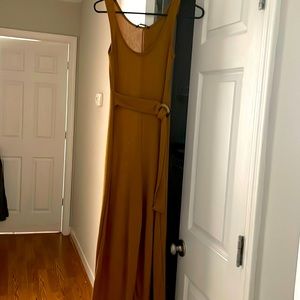 One piece flare out leg jumpsuit